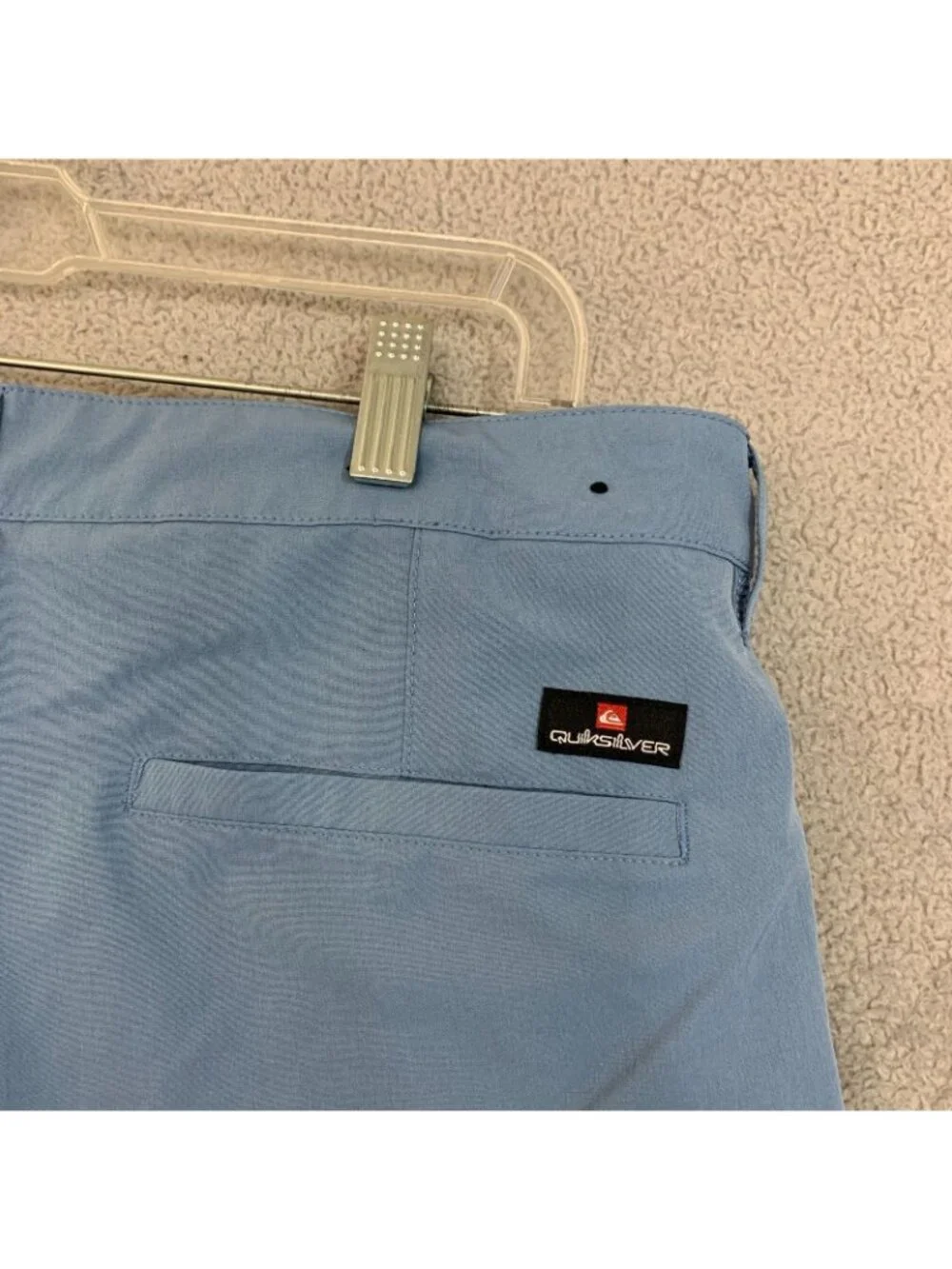 Quiksilver Men's Hybrid Shorts 34 Light Blue Polyester Blend